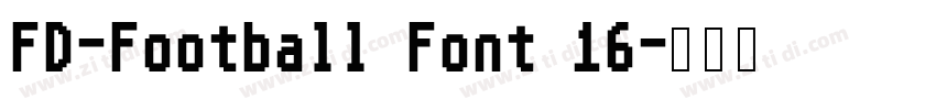 FD-Football Font 16字体转换